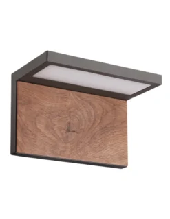 Aplique de pared de exterior Ruka – Mantra – Lámpara de exterior de madera, IP65 LED 3000K