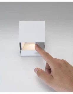 Aplique de pared de exterior Rex - FORLIGHT - Foco cuadrado LED, luz arriba y abajo, IP54