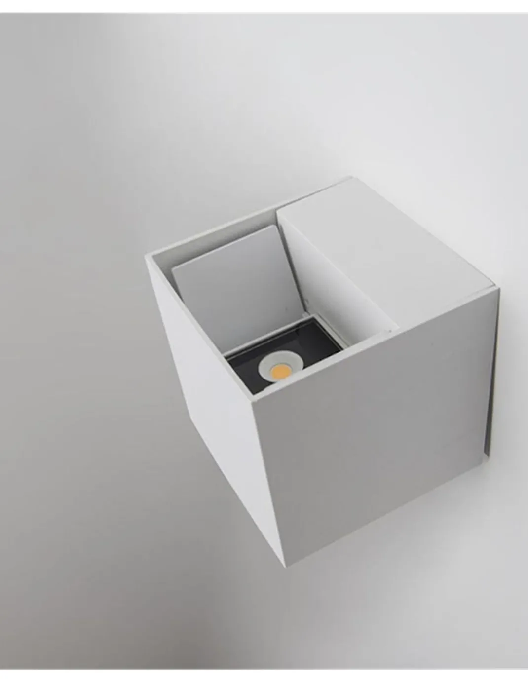 Aplique de pared de exterior Rex - FORLIGHT - Foco cuadrado LED, luz arriba y abajo, IP54