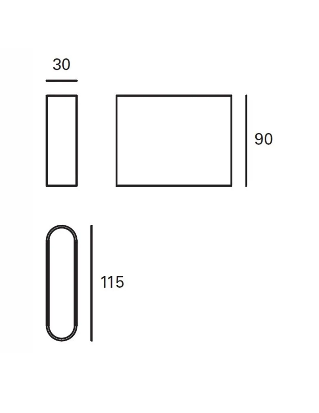 Aplique de pared de exterior Slim – FORLIGHT – Lámpara de aluminio en blanco o antracita, LED 3000K 320 lm