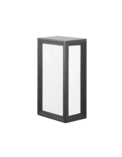 Aplique de pared de exterior Thomas – FORLIGHT – Lámpara antracita, E27 IP44, Altura: 28 cm