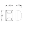 Aplique de pared de exterior Touquet - Iberlamp - Diseño moderno antracita, doble iluminación