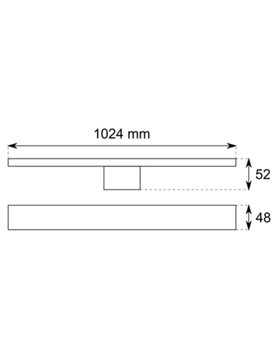 Aplique de pared de exterior Turku - Conalux - Lámpara lineal minimalista LED