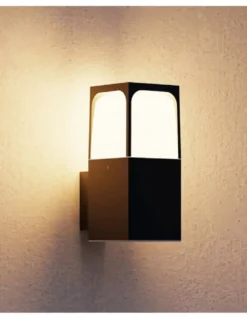 Aplique de pared de exterior Veta - FORLIGHT - Acabado negro