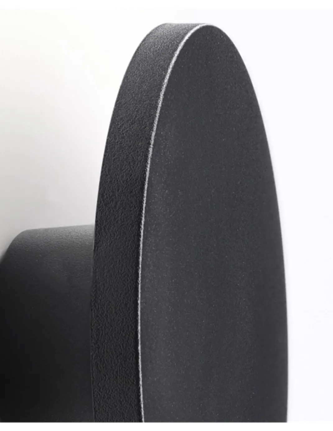 Aplique de pared de exterior Yika – FORLIGHT – Lámpara redonda negra, LED 3000K 690 lm, Diámetro: 16,4 cm