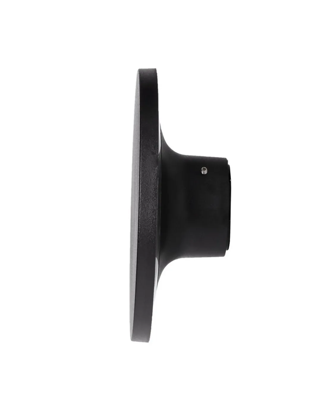 Aplique de pared de exterior Yika – FORLIGHT – Lámpara redonda negra, LED 3000K 690 lm, Diámetro: 16,4 cm