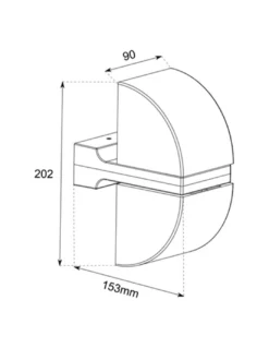 Aplique de pared de exterior Zenit - Conalux - Foco decorativo y orientable de doble cabezal