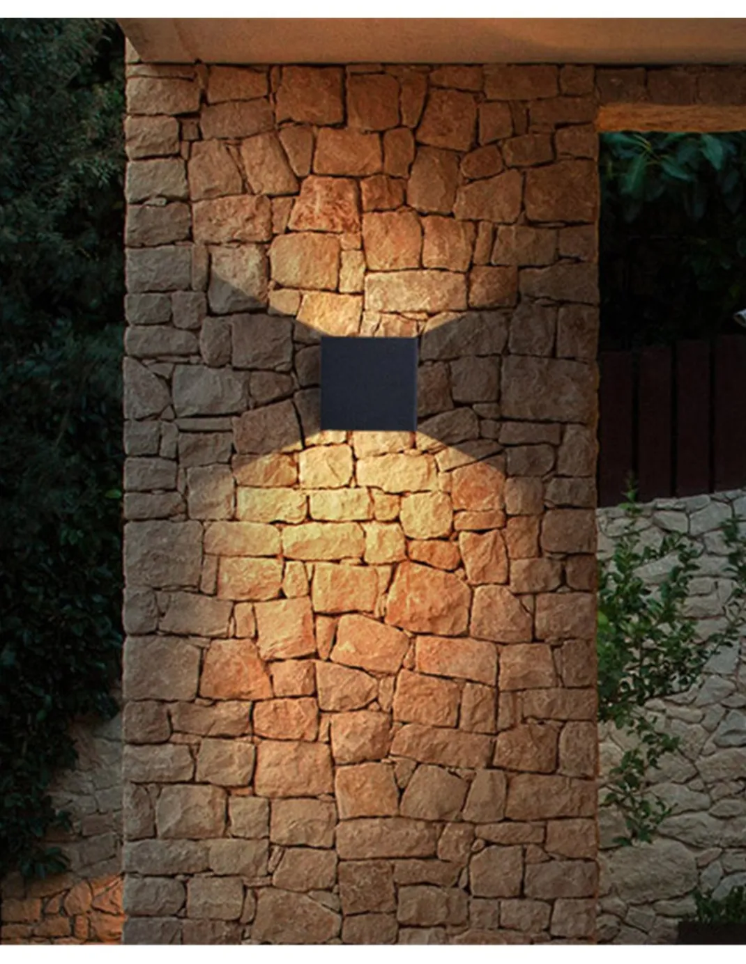 Aplique de pared de exterior Zerouno - Iberlamp - Diseño moderno en antracita