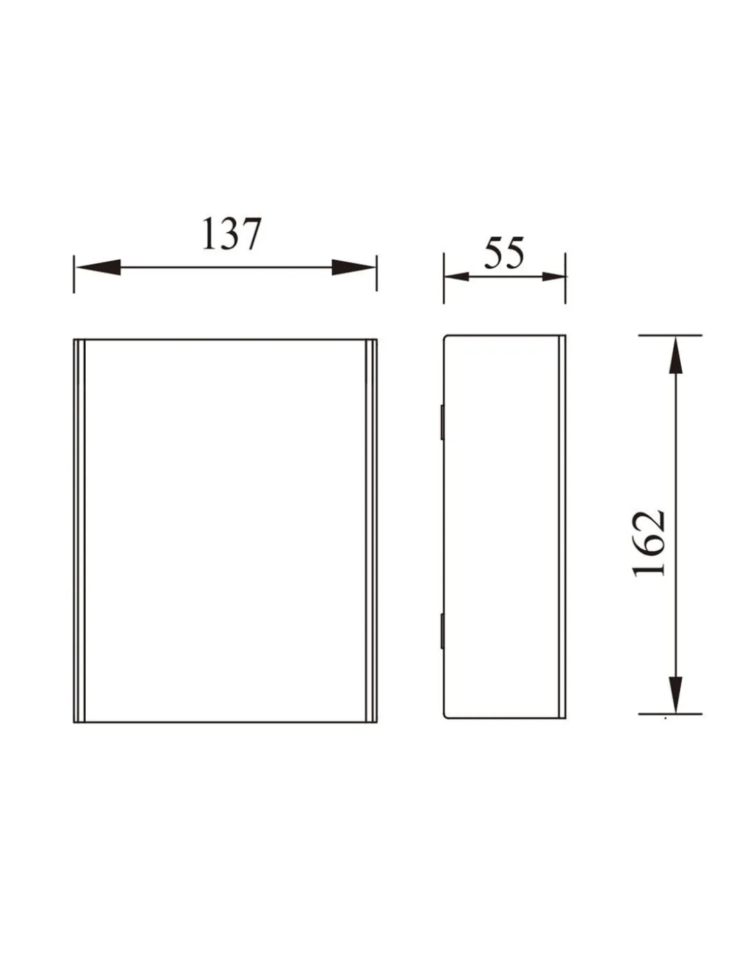 Aplique de pared de exterior Zerouno - Iberlamp - Diseño moderno en antracita