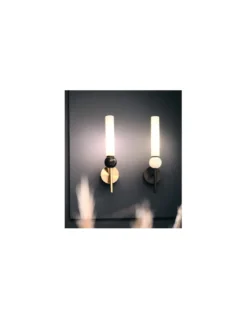 Aplique de pared Delie - Aromas - Lámpara decorativa LED 2700K, Mármol+vidrio soplado