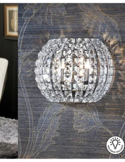 Aplique de pared Diamond – Schuller – Pantalla de cristal