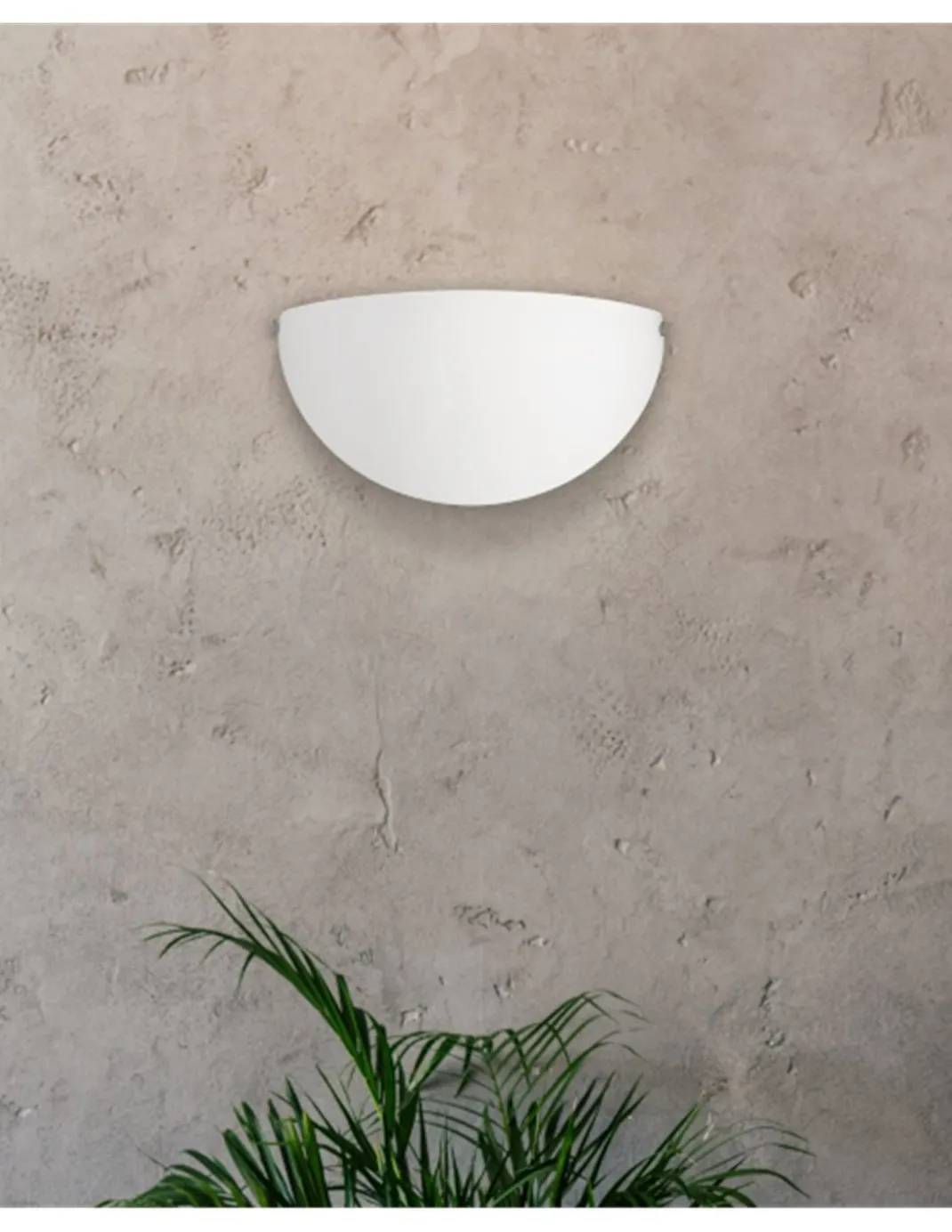 Aplique de pared Dina - ACB - Lámpara de pared semicircular de cristal doble capa