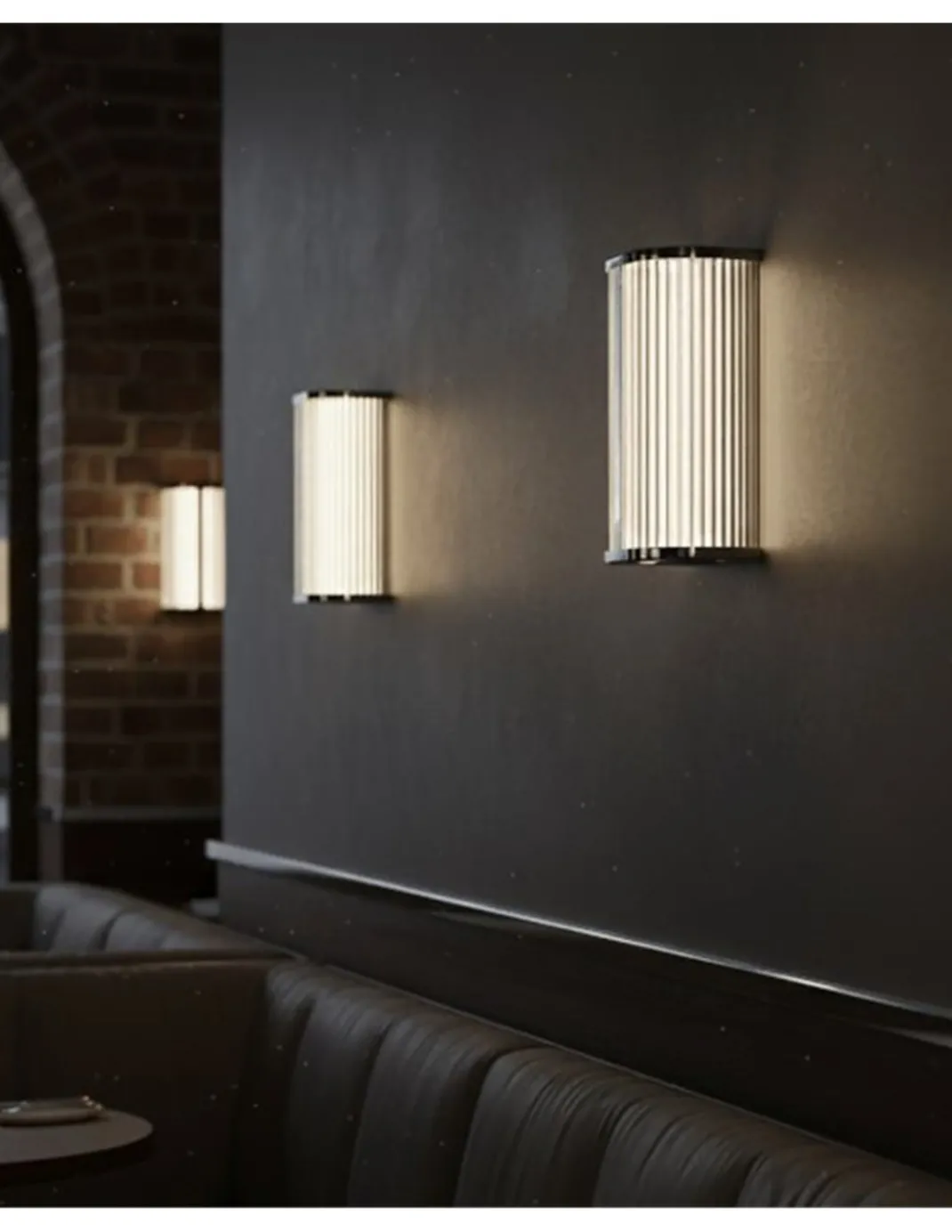 Aplique de pared Diva - ACB - Aplique LED tubular de cristal ideal para baño