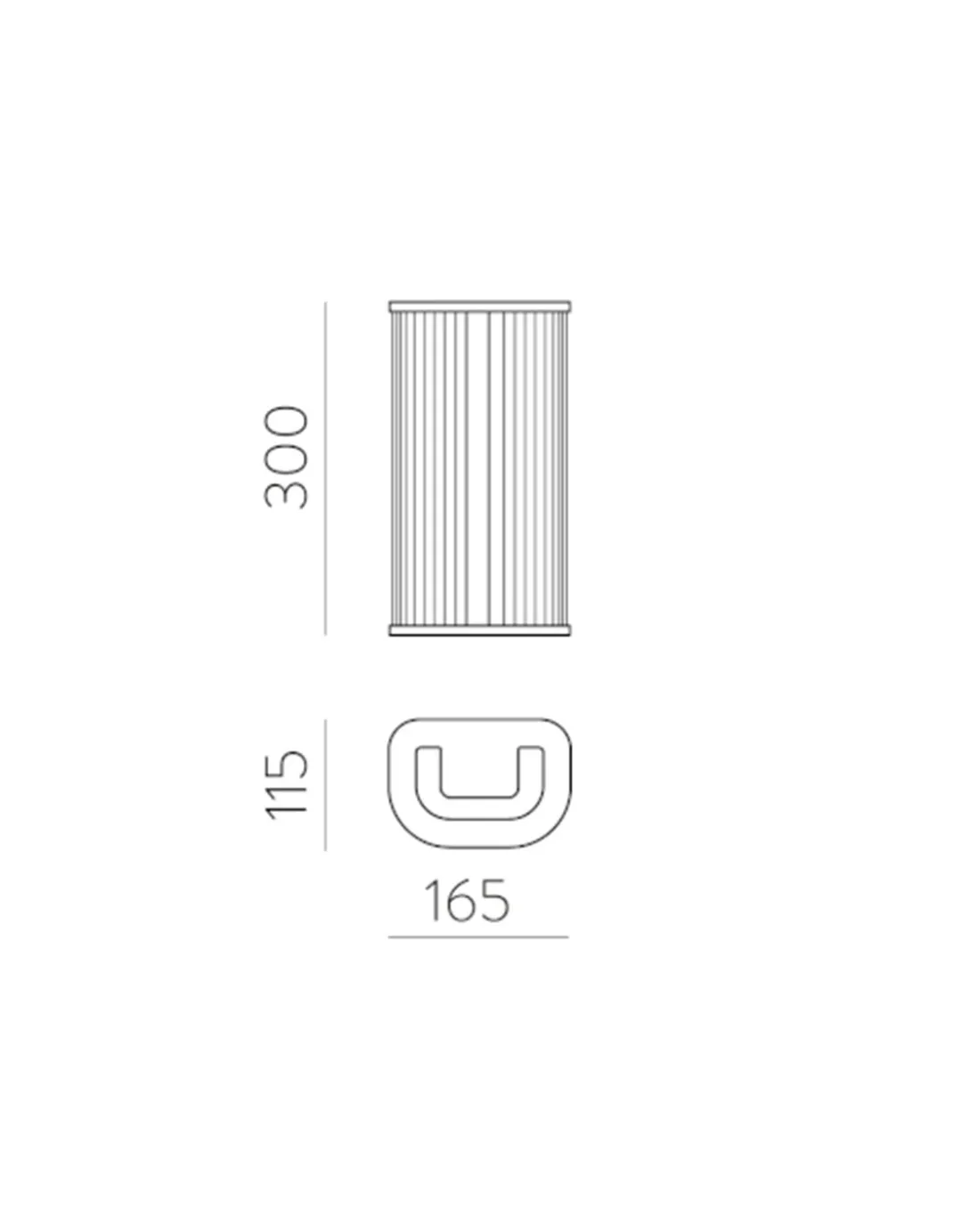 Aplique de pared Diva - ACB - Aplique LED tubular de cristal ideal para baño
