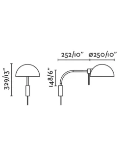 Aplique de pared Dominica - Faro - Lámpara con brazo largo y pantalla orientable