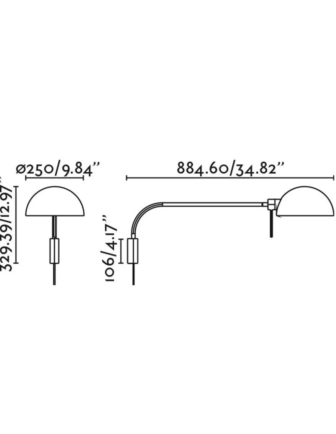 Aplique de pared Dominica – Faro – Lámpara moderna dirigible