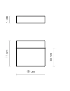 Aplique de pared Dual – Luxcambra – Diseño moderno blanco/negro, Lámpara LED