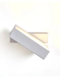 Aplique de pared Dual – Luxcambra – Diseño moderno blanco/negro, Lámpara LED