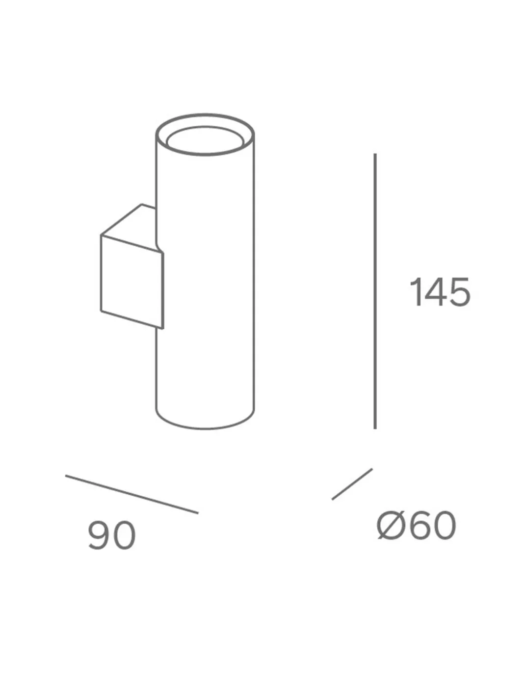 Aplique de pared Duplo - FORLIGHT - Doble iluminación