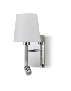 Aplique de pared Eda W - Exo - Novolux Lighting - Lámpara de lectura con pantalla blanca
