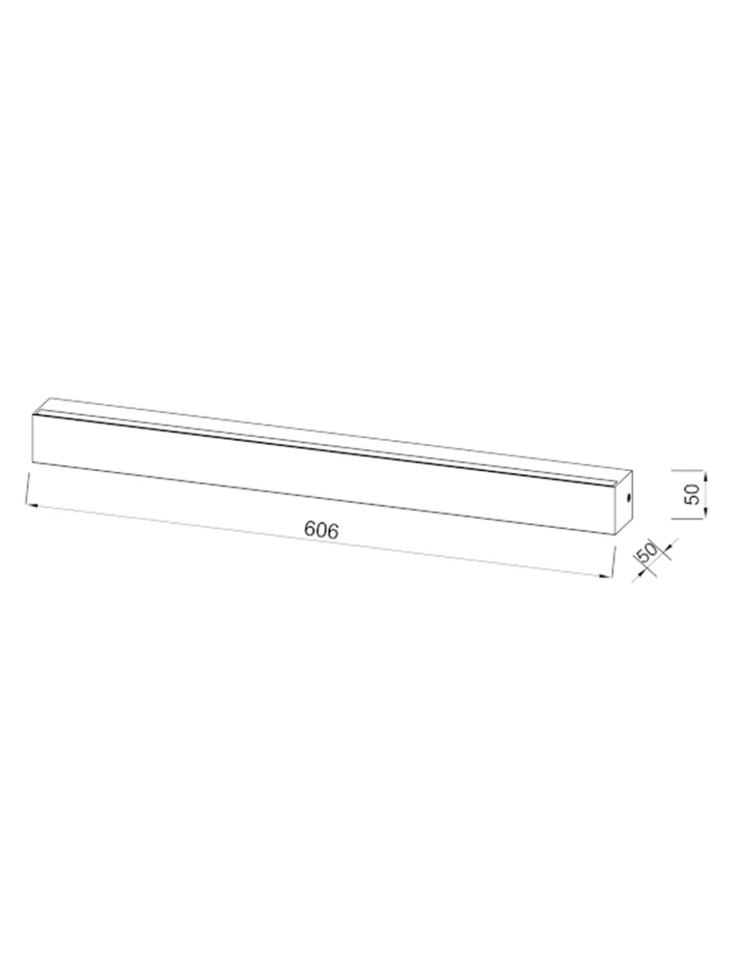 Aplique de pared Elegance - Mantra - Diseño lineal LED, acabado gris pavonado