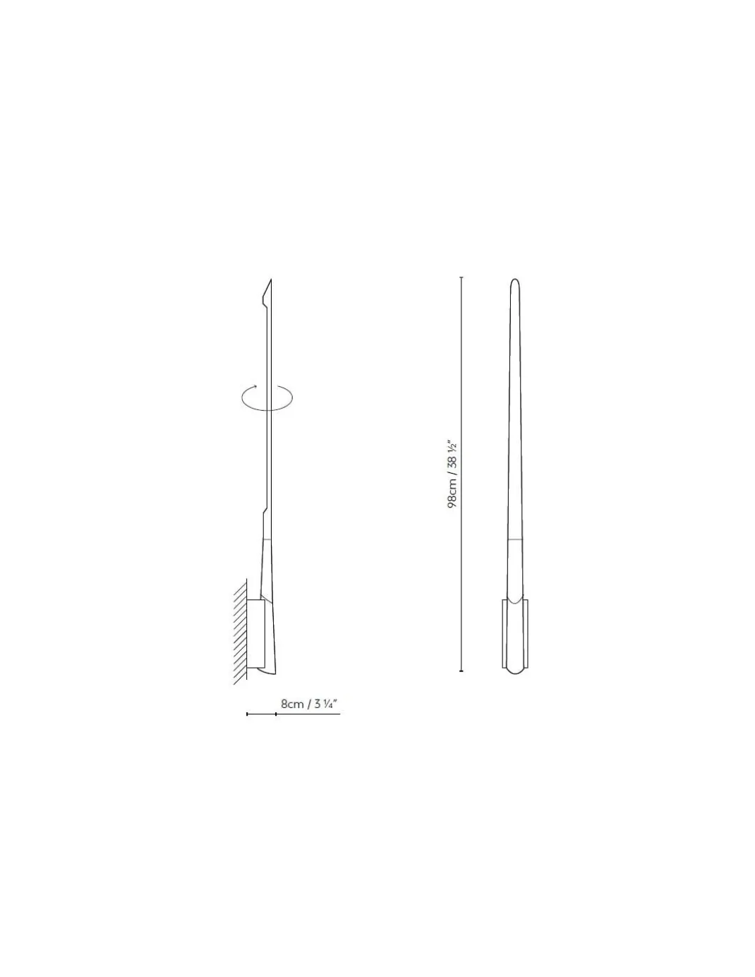 Aplique de pared Eliana - Blux
