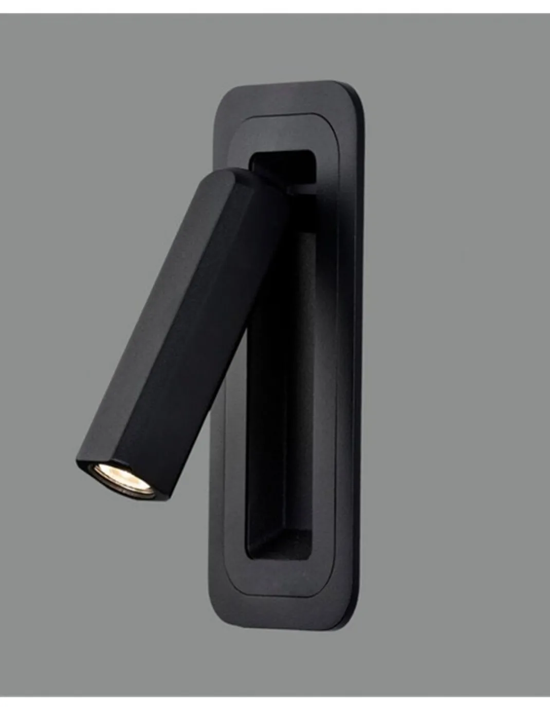 Aplique de pared empotrable Boheme - ACB - Lámpara de lectura con cabezal orientable, LED 3000K