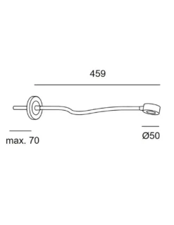 Aplique de pared empotrado Link – LedsC4 – Lámpara de lectura touch dimming, Foco orientable con luz LED 2700K