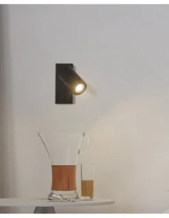 Aplique de pared Era – FORLIGHT – Lámpara de lectura blanca o negra, LED 8W IP20