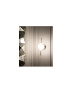 Aplique de pared estructura oro con difusor de cristal – Le Vita - Faro