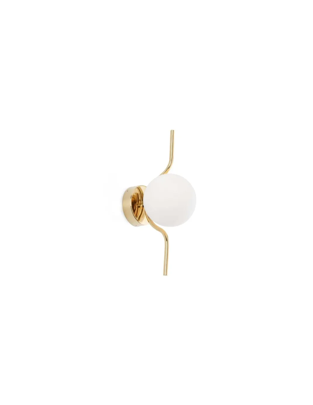 Aplique de pared estructura oro con difusor de cristal – Le Vita - Faro