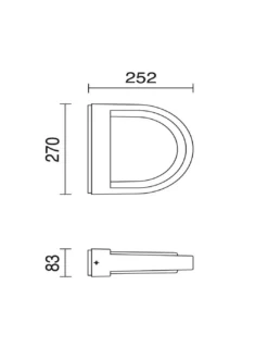 Aplique de pared exterior Dark - Novolux Lighting
