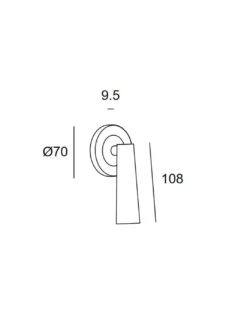 Aplique de pared Gamma Mini – LedsC4 – Lámpara de lectura en 4 colores, LED 2700K, Foco orientable
