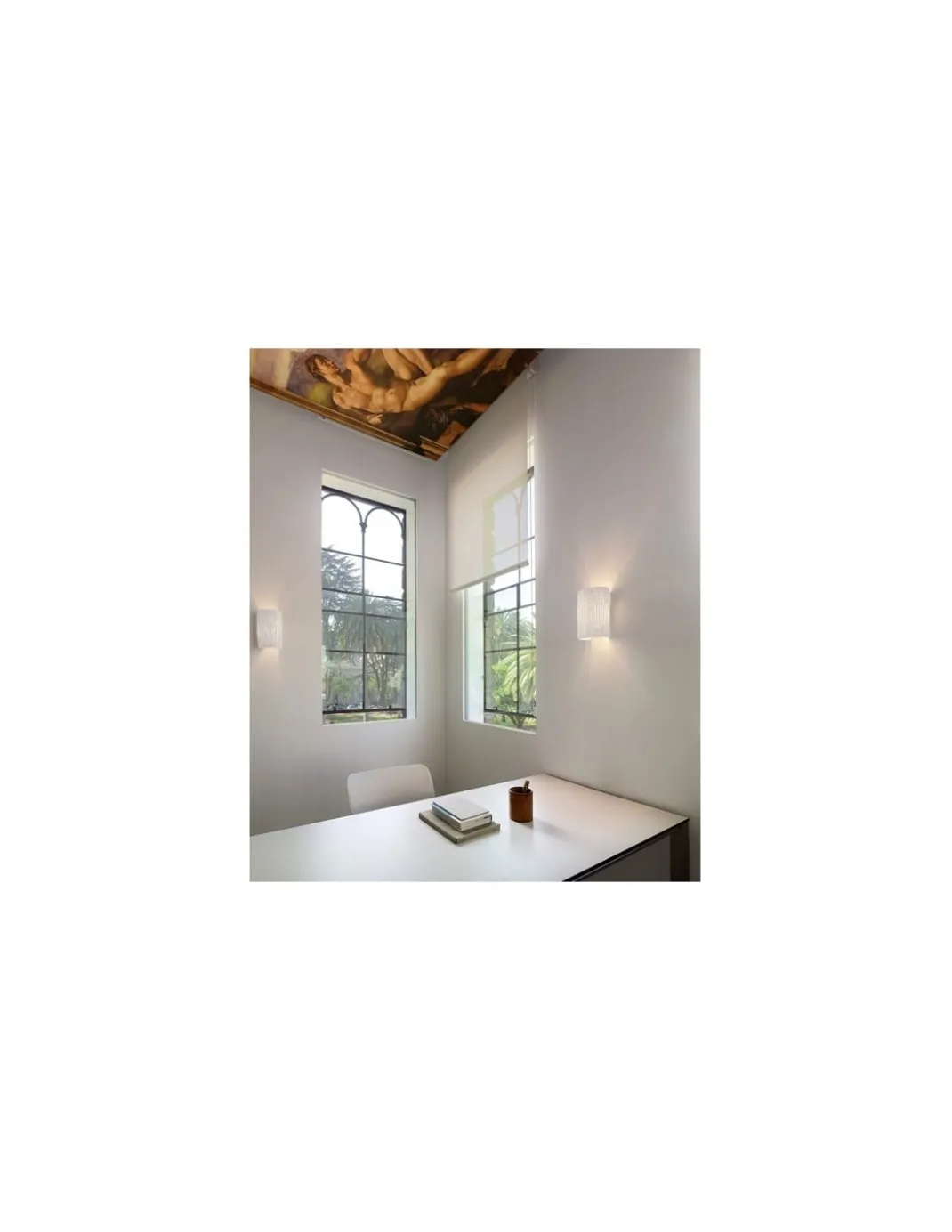 Aplique de pared Gea - a-emotional light - Lámpara decorativa de acero inoxidable