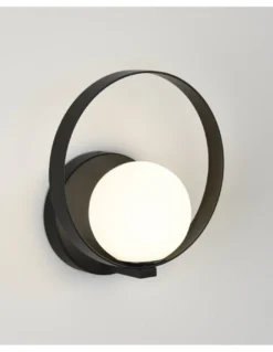 Aplique de pared Halo - ACB - Lámpara minimalista en negro o dorado