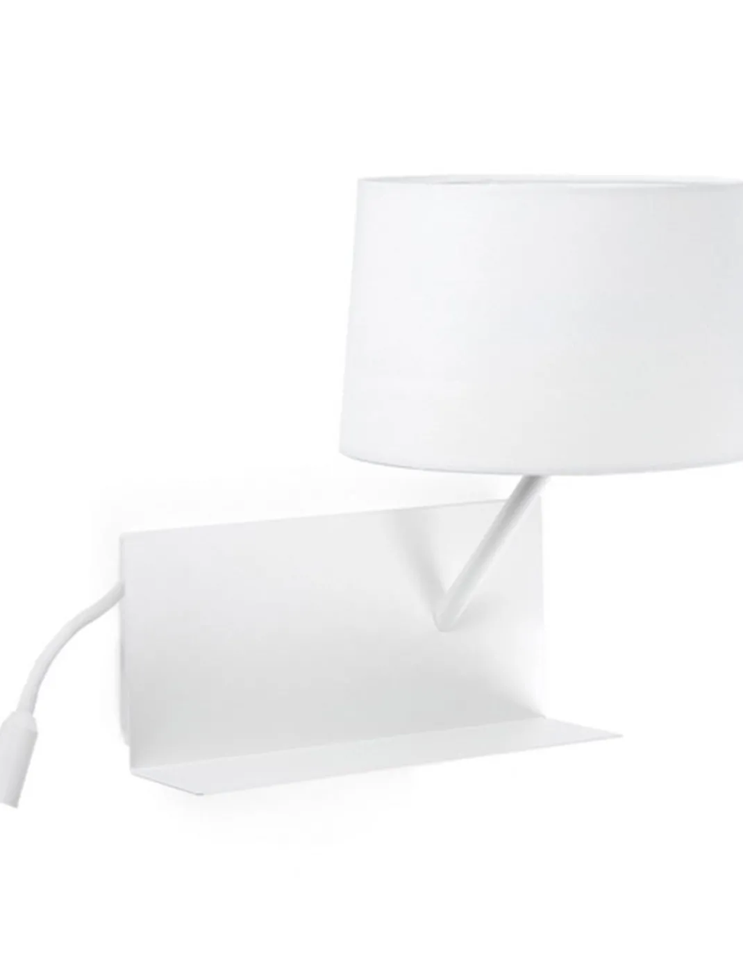 Aplique de pared Handy Derecha – Faro – Lámpara con bandejita y lector