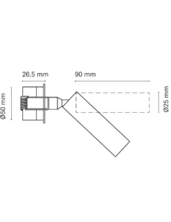 Aplique de pared Hipnos - Nexia - Lámpara de lectura orientable
