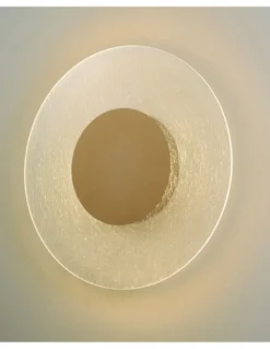 Aplique de pared Jewel - Mantra - Lámpara de pared LED, diseño elegante circular, oro y cristal