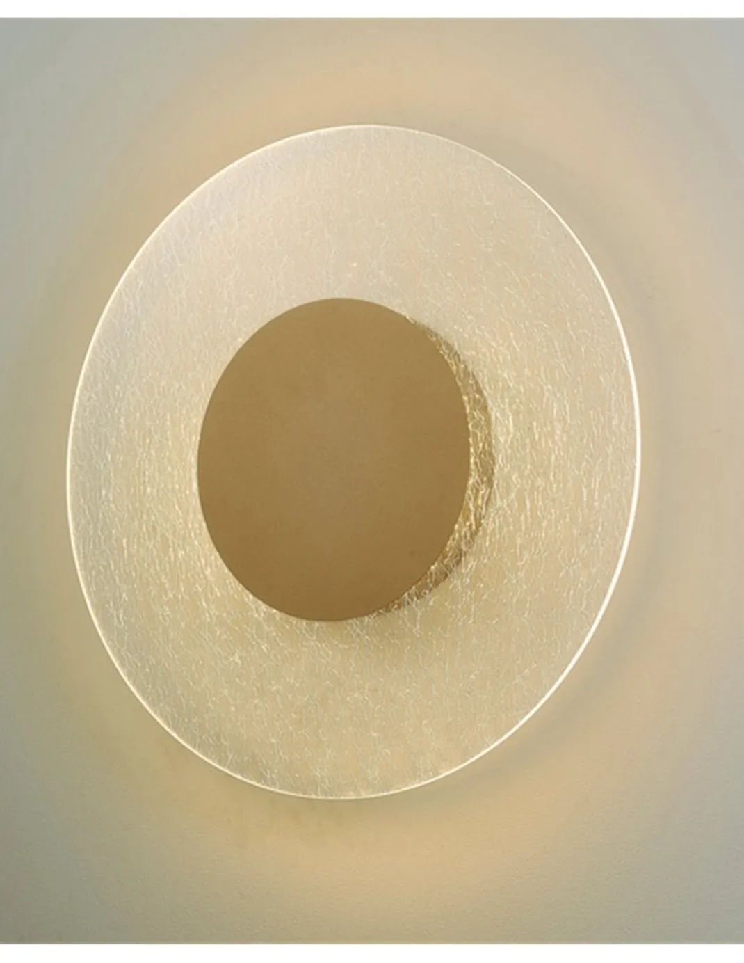 Aplique de pared Jewel - Mantra - Lámpara de pared LED, diseño elegante circular, oro y cristal