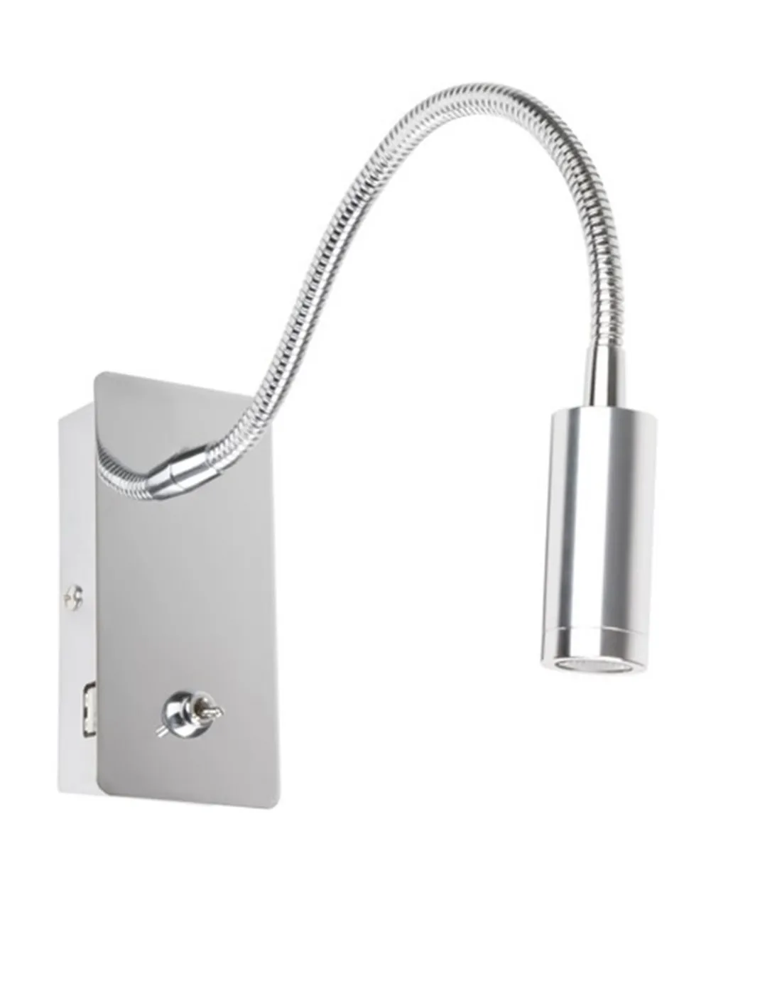 Aplique de pared Juliet - Faro - Aplique LED de lectura flexible con interruptor