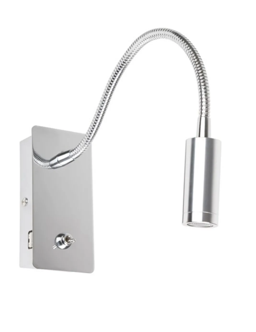 Aplique de pared Juliet - Faro - Aplique LED de lectura flexible con interruptor