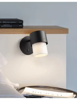Aplique de pared Kan – Luxcambra – Lámpara orientable con pantalla cotonet
