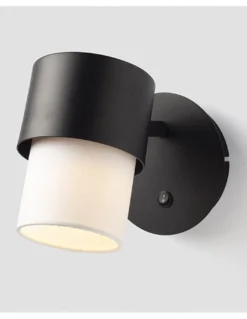 Aplique de pared Kan – Luxcambra – Lámpara orientable con pantalla cotonet