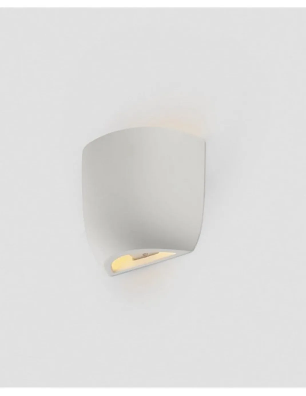 Aplique de pared Kappu - Faro - Lámpara moderna de yeso, luz bidireccional
