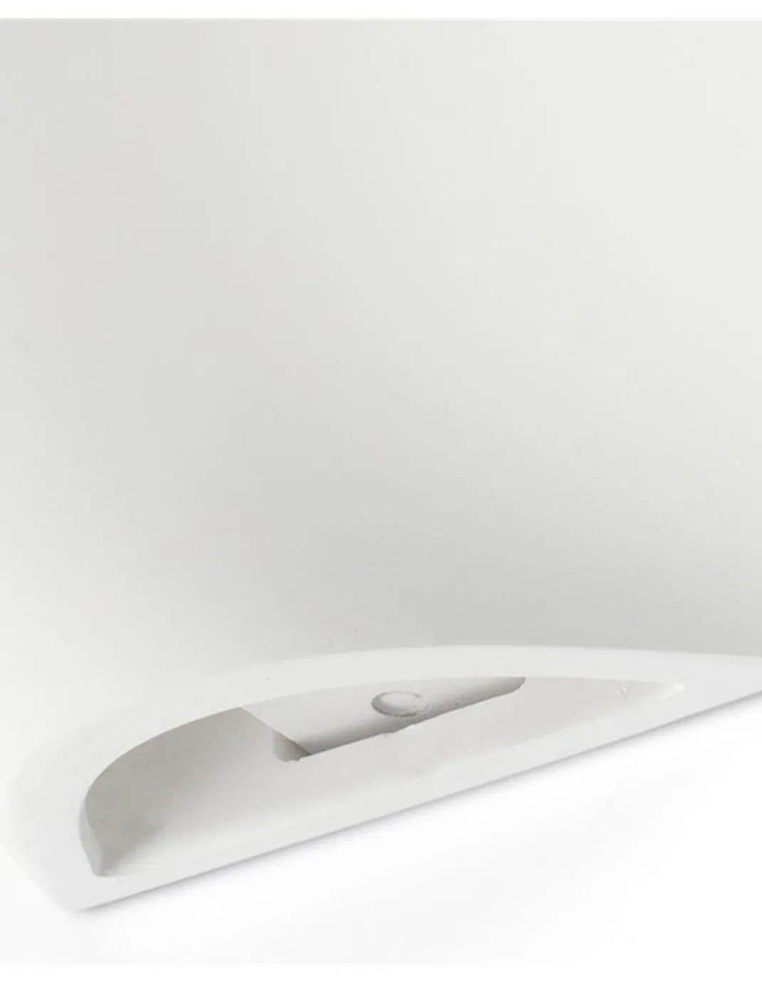 Aplique de pared Kappu - Faro - Lámpara moderna de yeso, luz bidireccional