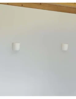 Aplique de pared Kappu - Faro - Lámpara moderna de yeso, luz bidireccional