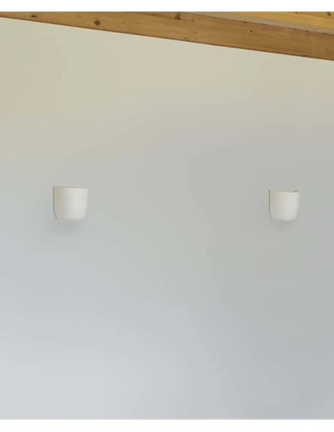 Aplique de pared Kappu - Faro - Lámpara moderna de yeso, luz bidireccional