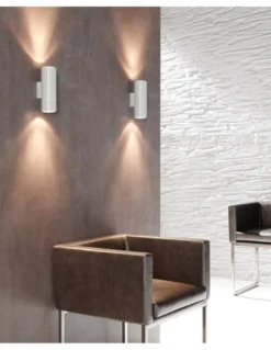 Aplique de pared Kronn 200 GU10 - Milán - Lámpara de pared con doble luz