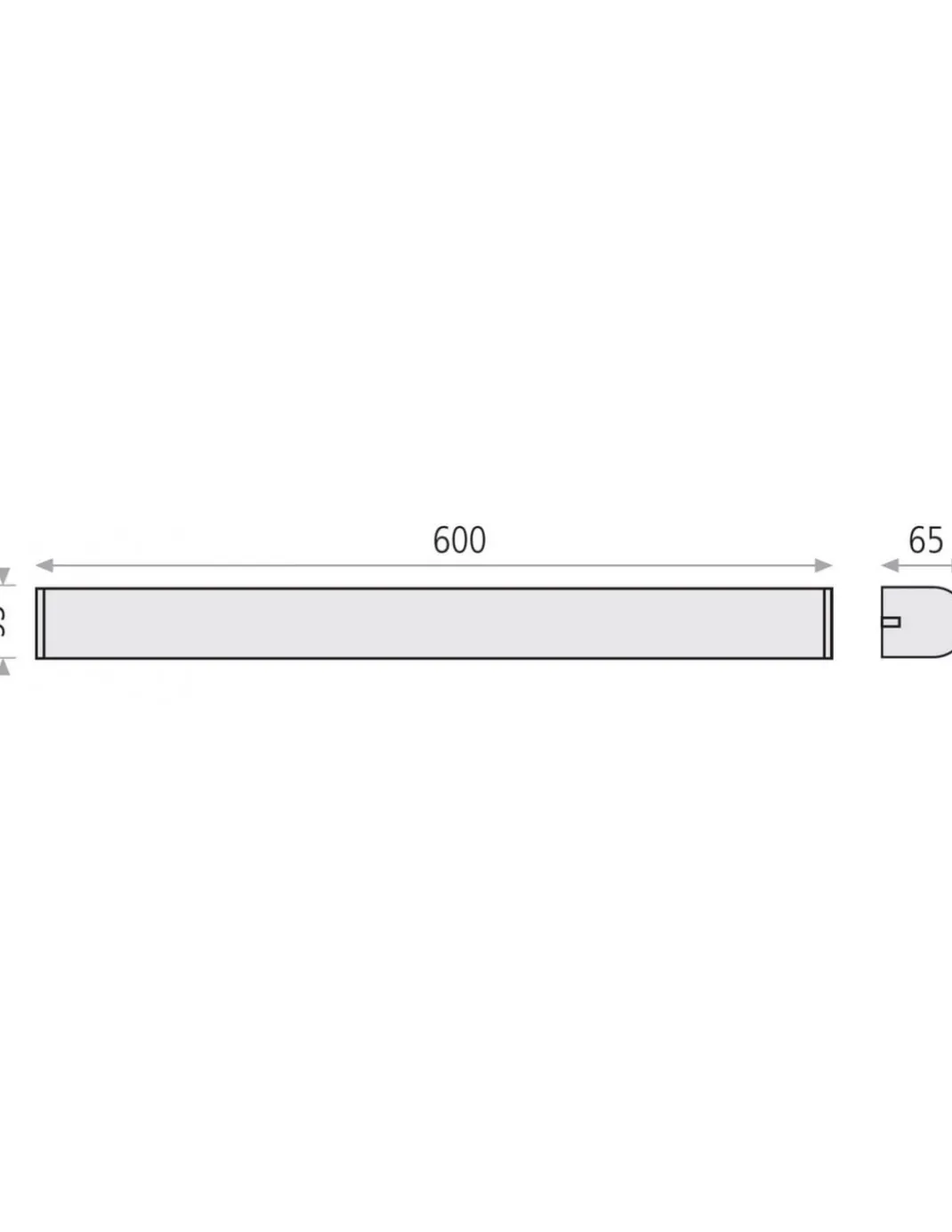 Aplique de pared Loira - ACB - Lámpara para iluminar espejo de baño lineal