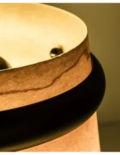Aplique de pared Loop – Faro – Lámpara de lectura orientable, pantalla de madera